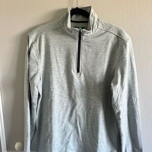 Gray Quarter-Zip Pullover